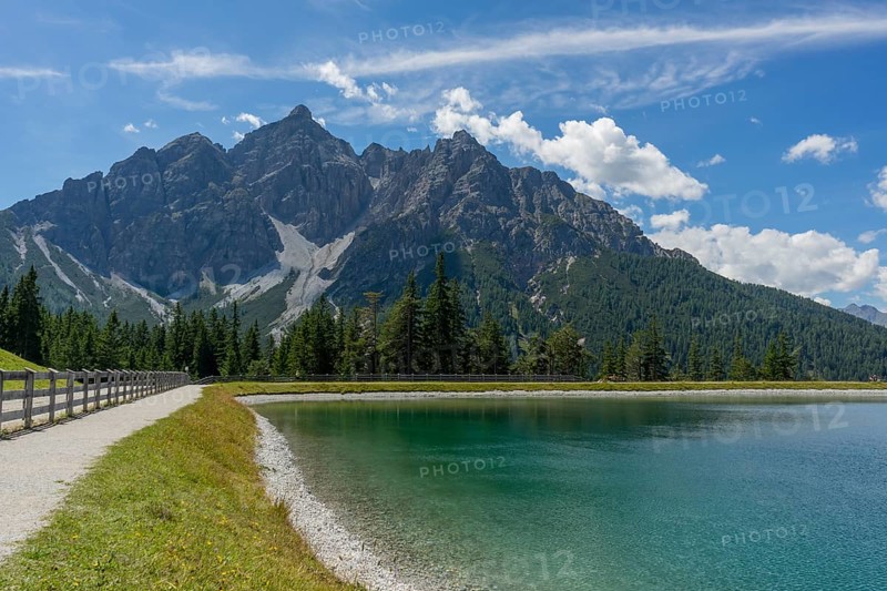 Idyllic scenery around Mieders, a municipality in the Innsbruck-Land district in the Austrian state of Tyrol