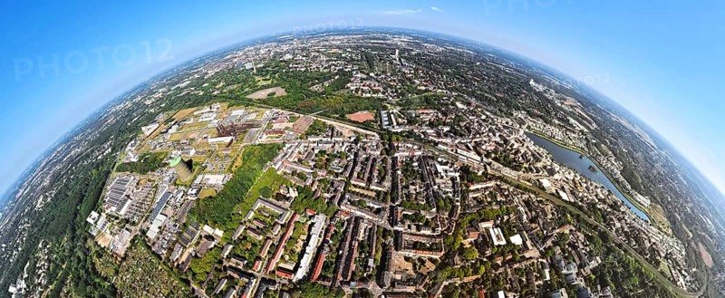 Aerial view, residential area, view of the district of Hörde with Phoenix Lake, commercial area technology park and service location Phoenix West, Dortmund-Hörde railway station, globe, fisheye image, fisheye image, 360 degree image, tiny world, little planet, fisheye image, Hörde, Dortmund, Ruhr area, North Rhine-Westphalia, Germany, excursion destination, DE, Europe, fisheye lens, fisheye lens, commercial settlement, commercial enterprises, commercial area, commercial area, commercial property, commercial park, commercial location, commercial use, industrial area, industrial location, Little Planet, aerial view, aerial photography, aerial photography, local recreation area, Phoenix Lake, Phoenix Lake, lake, district Hörde, super wide-angle lens, Tiny World, overview, bird's eye view, living with lake view, residential area, birds-eyes view, former steelworks area Phoenix-East, fisheye lens, insta360 camera, overview