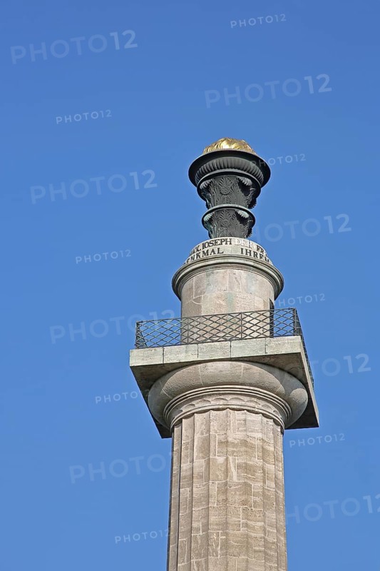 Constitution column built in 1821 and monument to the Bavarian constitution of 1818, political constitution, Gaibach, Volkach, Lower Franconia, Franconia, Bavaria, Germany