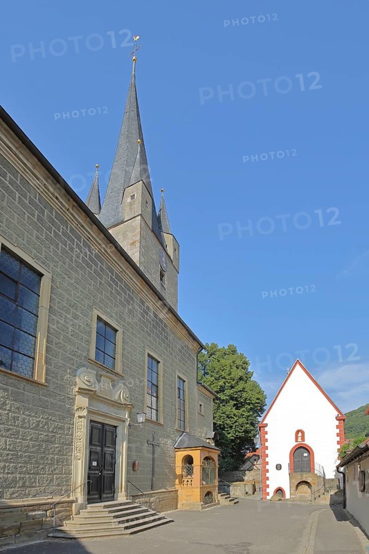 St Michael's Church and Anna Chapel, Zeil am Main, Lower Franconia, Franconia, Bavaria, Germany