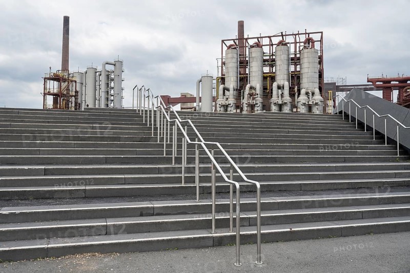 Chemical plant on the site of the coking plant, Zollverein Coal Mine Industrial Complex, UNESCO World Heritage Site, Route of Industrial Heritage, Essen, Ruhr area, North Rhine-Westphalia, Germany