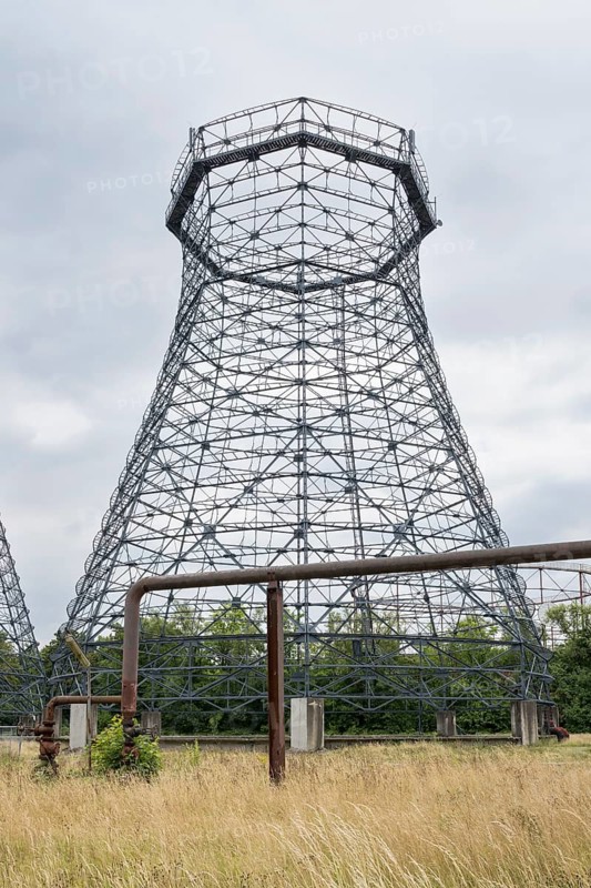 Scaffolding of a former cooling tower, coking plant, Zollverein Coal Mine Industrial Complex, UNESCO World Heritage Site, Route of Industrial Heritage, Essen, Ruhr area, North Rhine-Westphalia, Germany