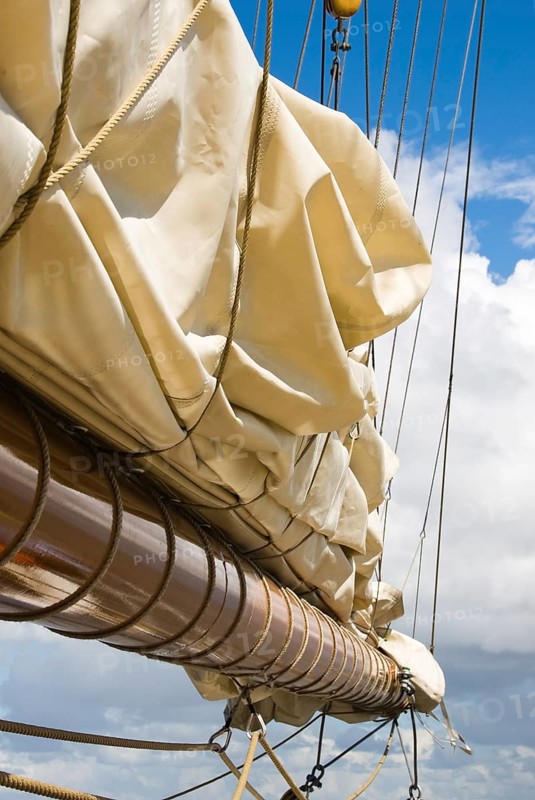 Tall ship Gulden Leeuw (built 1937), Amsterdam, harbour of Bremerhaven, Bremerhaven, Lower Saxony, Germany