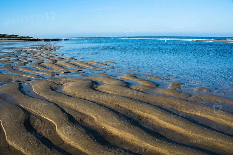Low tide on the west coast of Sylt near Westerland, Sylt, Westerland, Schleswig-Holstein, Germany