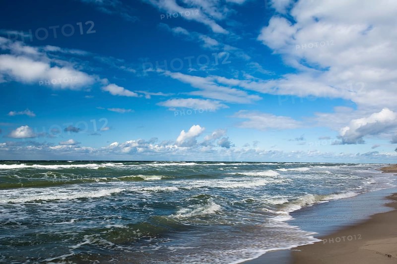 Clouds and sea on Prerow Weststrand, Ruegen, Prerow Weststrand, Ruegen, Germany