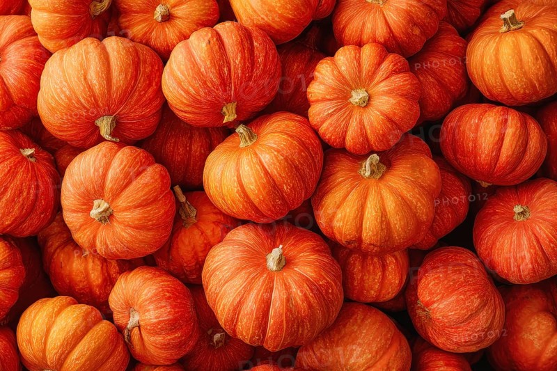 Hokkaido pumpkin, edible pumpkin, full-size, AI generated