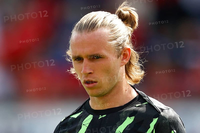 Football, Bundesliga 1, Matchday 1, 2025/2026, 1. FC Heidenheim vs. VFL Wolfsburg, 23.08.2025, Voith-Arena, Heidenheim, Germany, Patrick WIMMER VFL Wolfsburg 39