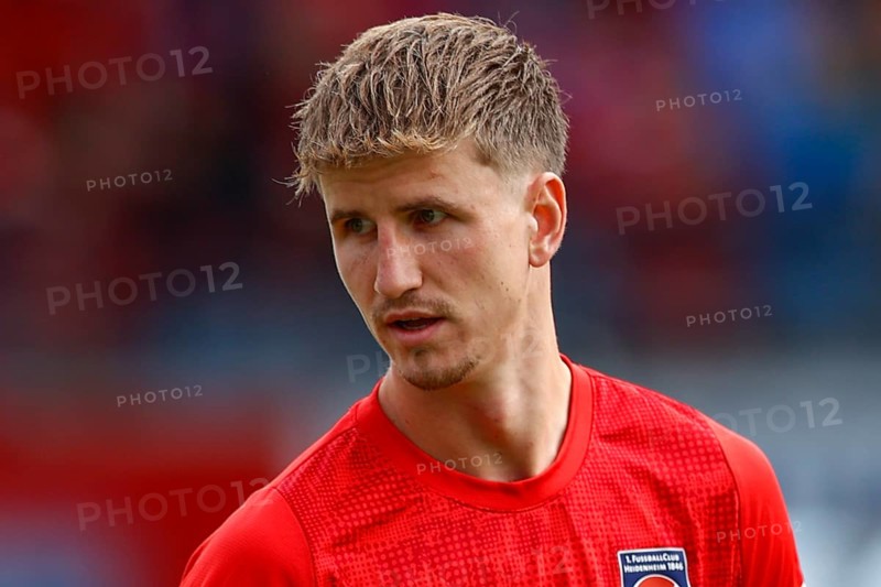 Football, Bundesliga 1, Matchday 1, 2025/2026, 1. FC Heidenheim vs. VFL Wolfsburg, 23/08/2025, Voith-Arena, Heidenheim, Germany, Jan SCHÖPPNER 1. FC Heidenheim 3
