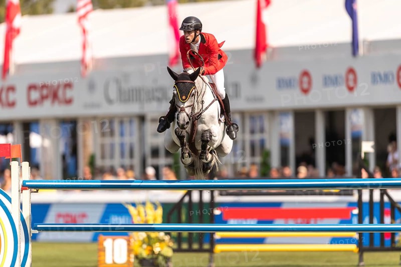 Roy Van Beek of Belgium, riding Cavoiro-H Old, competes in the first round of the 2025 BMO Nations Cup during the Spruce Meadows Masters on September 6, 2025 in Calgary, Alberta, Canada, North America