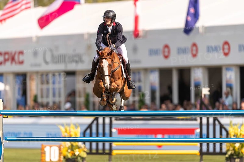 Kevin Staut of France, riding Queens Balou B, competes in the first round of the 2025 BMO Nations Cup during the Spruce Meadows Masters on September 6, 2025 in Calgary, Alberta, Canada, North America