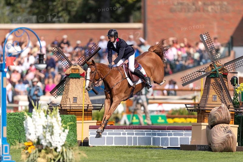 Kevin Staut of France, riding Queens Balou B, competes in the first round of the 2025 BMO Nations Cup during the Spruce Meadows Masters on September 6, 2025 in Calgary, Alberta, Canada, North America
