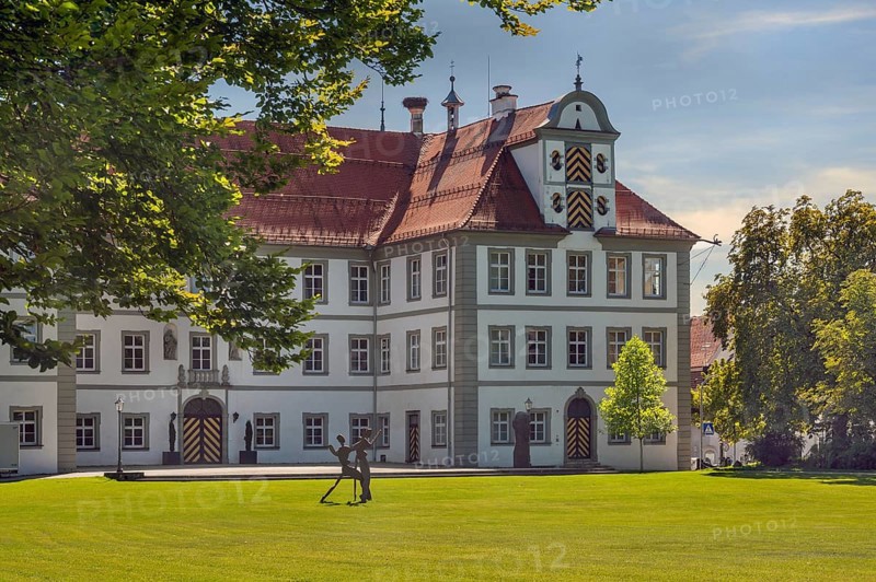 New castle with castle park in Kisslegg, Allgäu, Baden-Württemberg, Germany