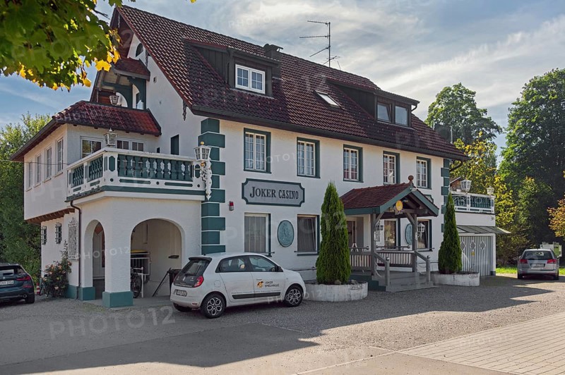 Joker, casino arcade in Kisslegg, Allgäu, Baden-Württemberg, Germany