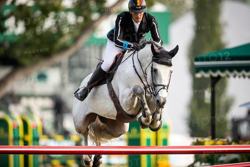 Olivier Philippaerts of Belgium, riding Nobel Van Vromboautshoeve competes in the 2025 Spruce Meadows Masters on September 4, 2025 in Calgary, Alberta, Canada, North America