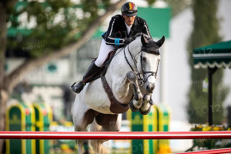 Olivier Philippaerts of Belgium, riding Nobel Van Vromboautshoeve competes in the 2025 Spruce Meadows Masters on September 4, 2025 in Calgary, Alberta, Canada, North America