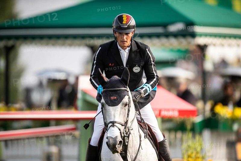 Olivier Philippaerts of Belgium, riding Nobel Van Vromboautshoeve competes in the 2025 Spruce Meadows Masters on September 4, 2025 in Calgary, Alberta, Canada, North America