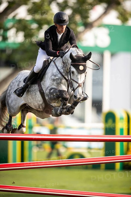 Kevin Jochems of the Netherlands, riding Csquetto Van De Helle competes in the 2025 Spruce Meadows Masters on September 4, 2025 in Calgary, Alberta, Canada, North America