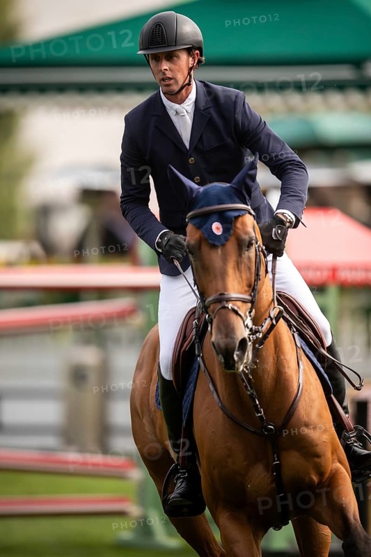 Ben Maher of Great Britain, riding Enjeu De Grisien competes in the 2025 Spruce Meadows Masters on September 4, 2025 in Calgary, Alberta, Canada, North America