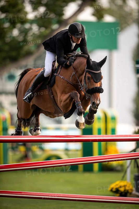 Andreas Schou of Denmark, riding Billy Matador competes in the 2025 Spruce Meadows Masters on September 4, 2025 in Calgary, Alberta, Canada, North America