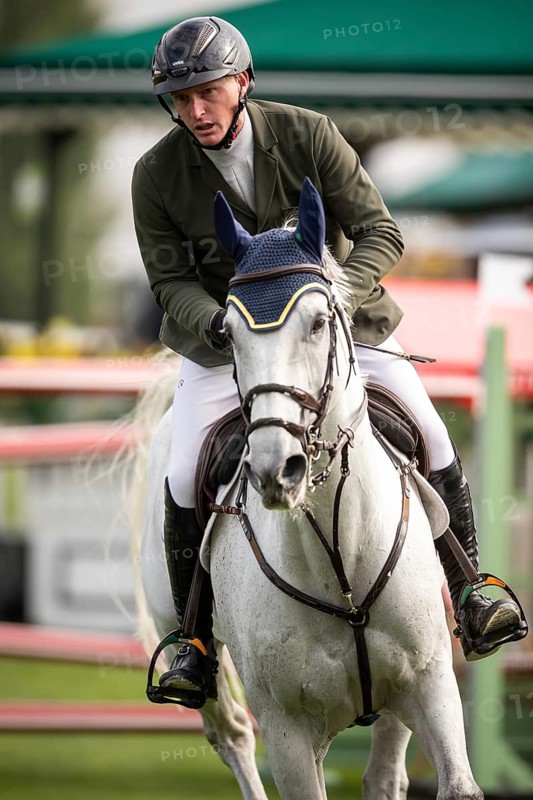 Daniel Coyle of Ireland, riding Incredible competes in the 2025 Spruce Meadows Masters on September 4, 2025 in Calgary, Alberta, Canada, North America