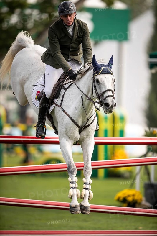 Daniel Coyle of Ireland, riding Incredible competes in the 2025 Spruce Meadows Masters on September 4, 2025 in Calgary, Alberta, Canada, North America