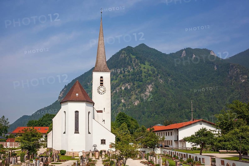 Parish Church of the Precious Blood, Marquartstein, Chiemgau, Upper Bavaria, Bavaria, Germany