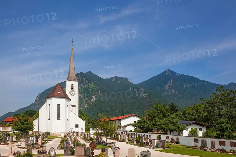 Parish Church of the Precious Blood, Marquartstein, Chiemgau, Upper Bavaria, Bavaria, Germany