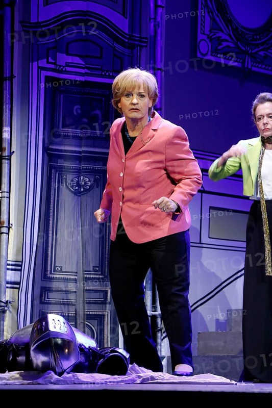 Christoph Marti (Merkel) at the photo rehearsal for Miss Merkel - Murder in the Uckermark at the Komödie am Kudamm in the Ernst-Reuter-Saal in Berlin on 18 Sep 2025