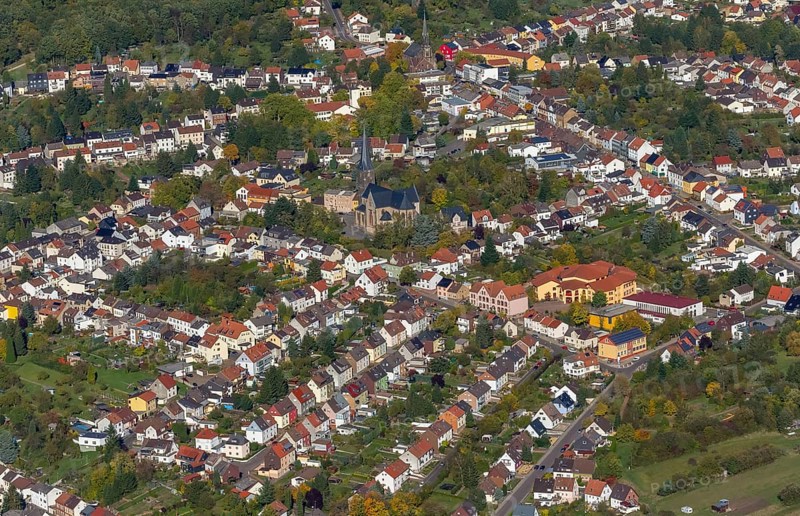 Burbach, Saarbrücken, Saarland, Germany, Europe, aerial view, birds-eyes view, aerial photography, aerial photography, overview, overview, bird's eye view, state capital