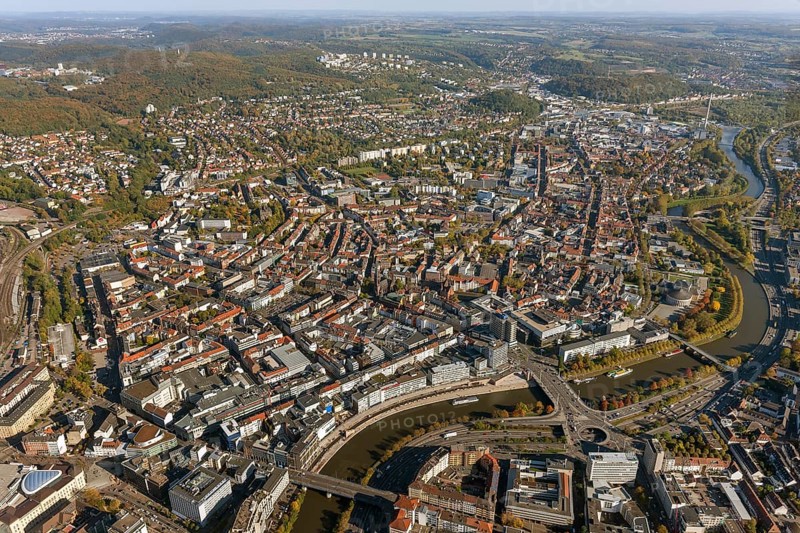 Nordstadt Saarbrücken, Saarbrücken, Saarland, Germany, Europe, aerial view, birds-eyes view, aerial photography, aerial photography, overview, overview, bird's eye view, state capital