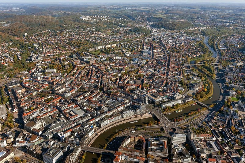 Nordstadt Saarbrücken, Saarbrücken, Saarland, Germany, Europe, aerial view, birds-eyes view, aerial photography, aerial photography, overview, overview, bird's eye view, state capital