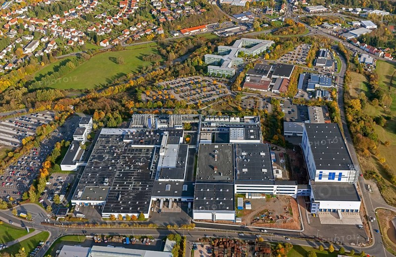 Fresenius Medical Care Deutschland GmbH, Sankt Wendel, Saarbrücken, Saarland, Germany, Europe, aerial photo, birds-eyes view, aerial photography, aerial photography, overview, overview, bird's eye view