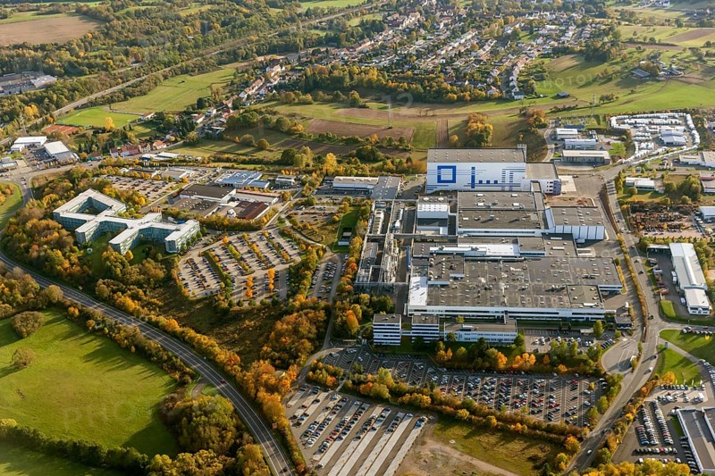 Fresenius Medical Care Deutschland GmbH, Sankt Wendel, Saarbrücken, Saarland, Germany, Europe, aerial photo, birds-eyes view, aerial photography, aerial photography, overview, overview, bird's eye view