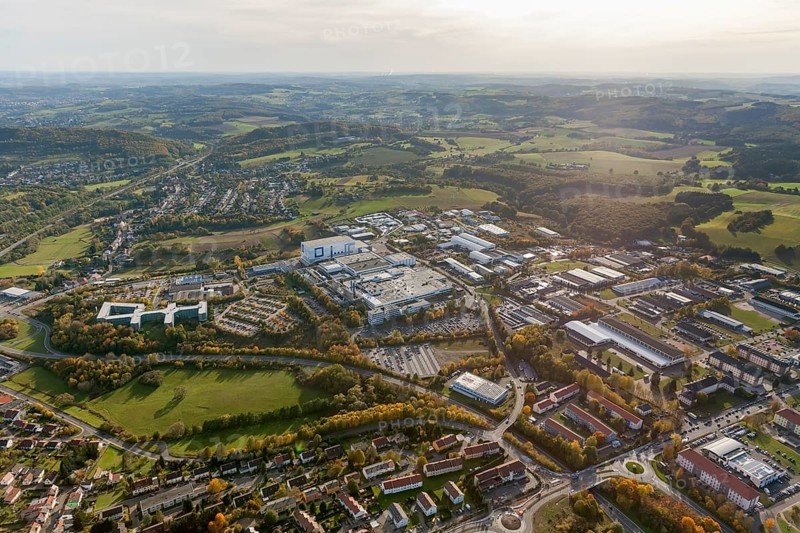 Fresenius Medical Care Deutschland GmbH, Sankt Wendel, Saarbrücken, Saarland, Germany, Europe, aerial photo, birds-eyes view, aerial photography, aerial photography, overview, overview, bird's eye view