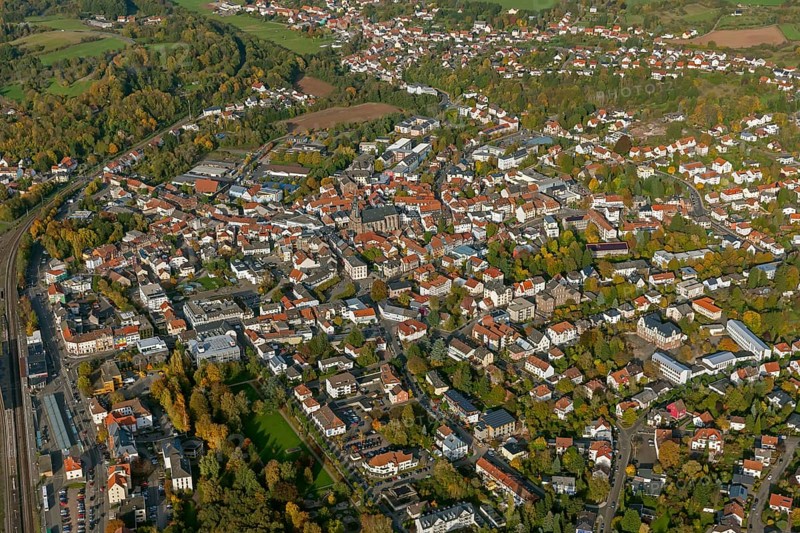 Overview, Sankt Wendel, Saarbrücken, Saarland, Germany, Europe, aerial photo, birds-eyes view, aerial photography, aerial photography, overview, bird's eye view