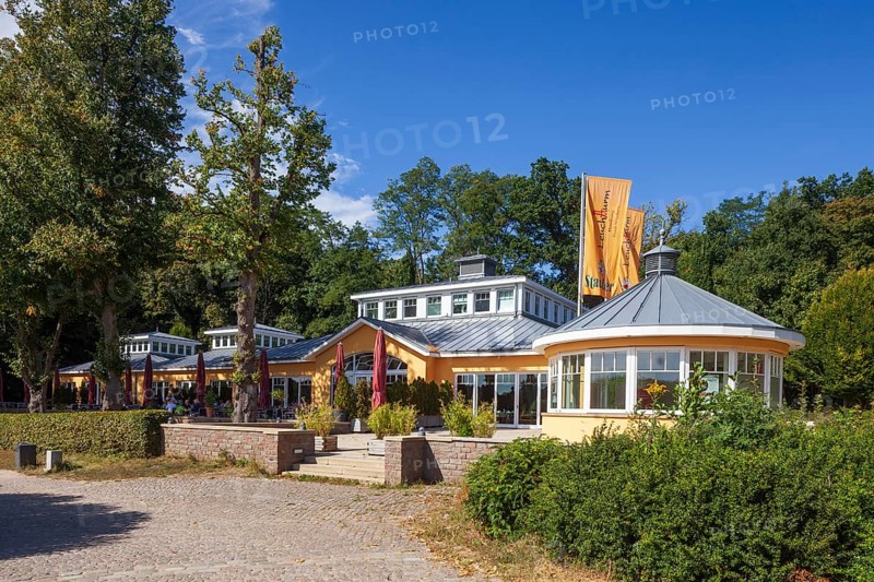 Restaurant lighthouse im Harburger Stadtpark, Harburg, Hamburg, Germany