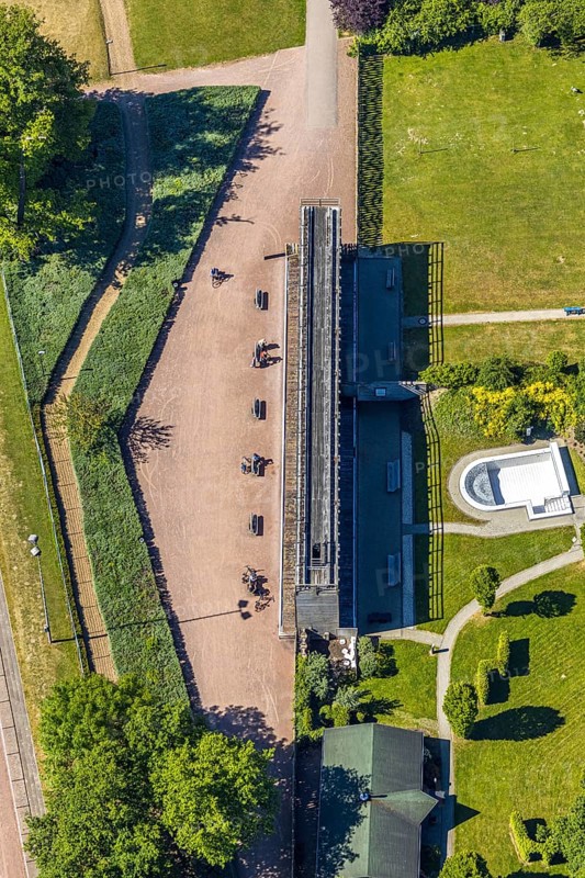 Aerial view, Am Gradierwerk, Arnsberg, Sauerland, Hochsauerlandkreis, North Rhine-Westphalia, Germany, DE, Europe, health, aerial view, aerial photography, aerial photography, saltworks, thermal brine, overview, bird's-eye view, overview