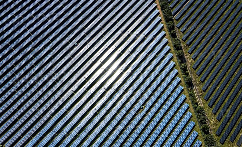 Aerial view, solar park, at the federal road B64, Herste, Bad Driburg, Ostwestfalen-Lippe, North Rhine-Westphalia, Germany, DE, Europe, shapes and colours, open space photovoltaic plant, aerial view, aerial photography, aerial photography, OLWBUCH, OWL, OWL-Buch, Ostwestfalen, photovoltaic, photovoltaic system, solar, solar system, solar energy, solar power plant, solar energy, overview, bird's-eye view, birds-eyes view, overview, alternative energy, renewable energy, solar panel
