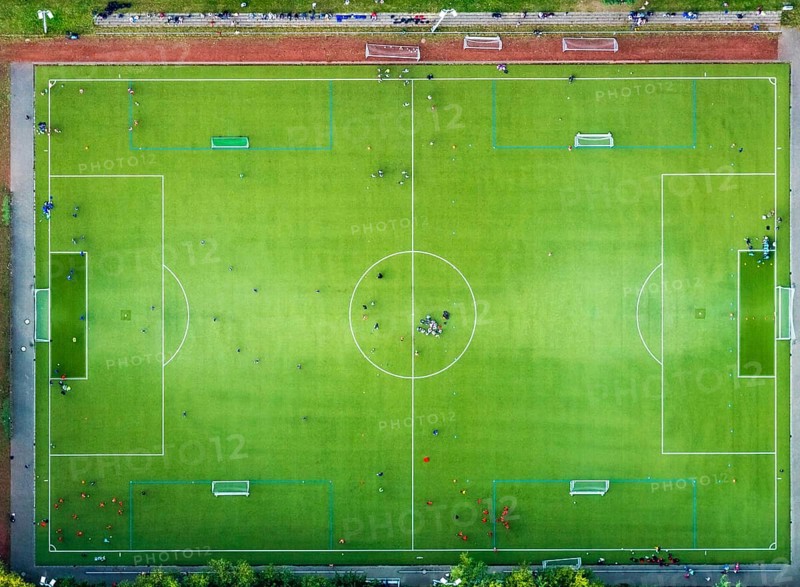 Aerial view, sports centre Wattenscheid-West Berliner Straße, Leithe, Bochum, Ruhr area, North Rhine-Westphalia, Germany, Bochum-Wattenscheid, DE, Europe, football pitch, football stadium, football club, aerial view, aerial photography, aerial photography, SG Wattenscheid 09, sports, sports facilities, sports community 09 Wattenscheid, sports field, sports facility, district Wattenscheid, overview, bird's eye view, Wattenscheid, birds-eyes view, overview