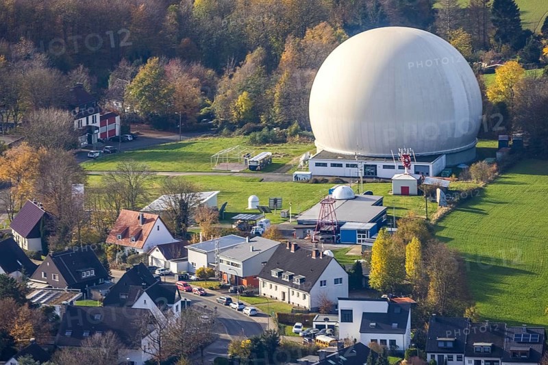 Observatory Bochum, Weitmar-Mark, Bochum, Ruhr area, North Rhine-Westphalia, Germany, astronomy, Blankensteiner Straße, DE, Europe, aerial view, aerial photograph, aerial photography, aerial photography, observatory, overview, bird's eye view, birds-eyes view, overview