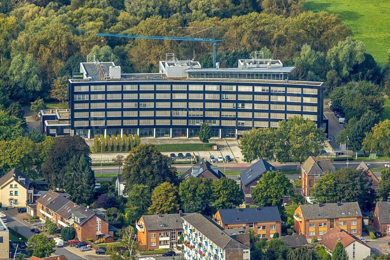Aerial photo, Westnetz Gmbh training centre Wesel in Wesel, Lower Rhine, North Rhine-Westphalia, Germany, training centre, DE, Europe, aerial photo, aerial photography, aerial photography, overview, bird's-eye view, Wesel, birds-eyes view, overview