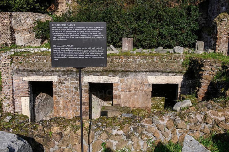 Exposed former cellars on the Via Sacra in the Roman Forum, Rome, Lazio, Italy