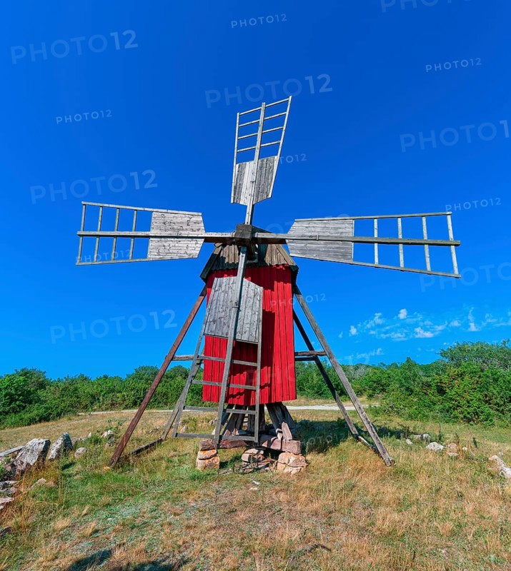 Red windmill, Kristinelund, Öland, Sweden