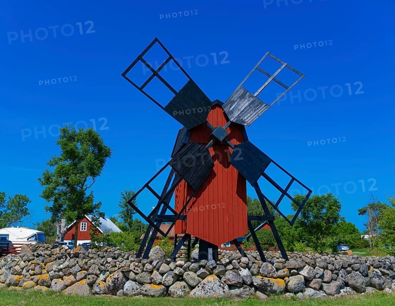 Old windmill, Löttorp-Högby, Öland, Sweden