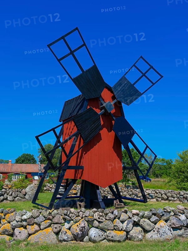 Old windmill, Löttorp-Högby, Öland, Sweden