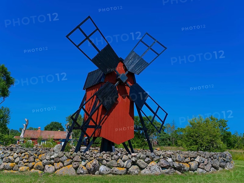 Old windmill, Löttorp-Högby, Öland, Sweden