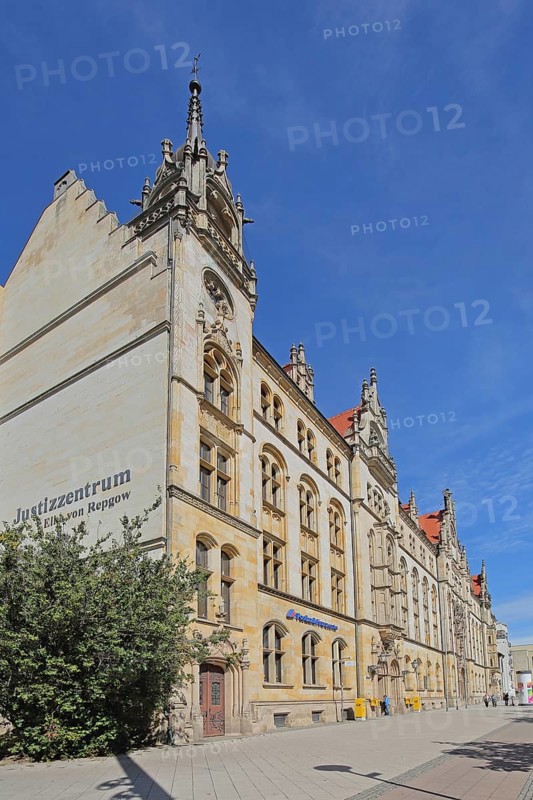 Historical Labour Court, Justice Centre, Inscription, Courthouse, Magdeburg, Saxony-Anhalt, Germany