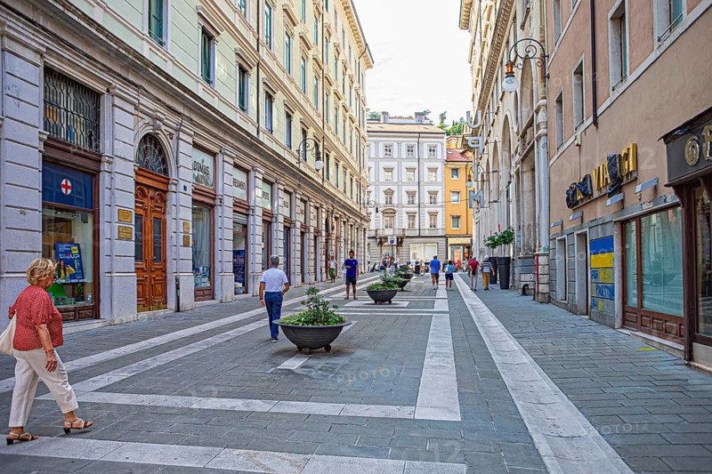 Via San Lazzario of Trieste, Friuli-Venezia Giulia, Italy