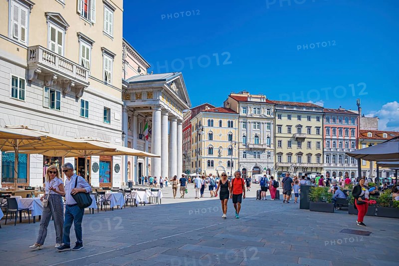 Piazza della Borsa in Trieste, Friuli-Venezia Giulia, Italy