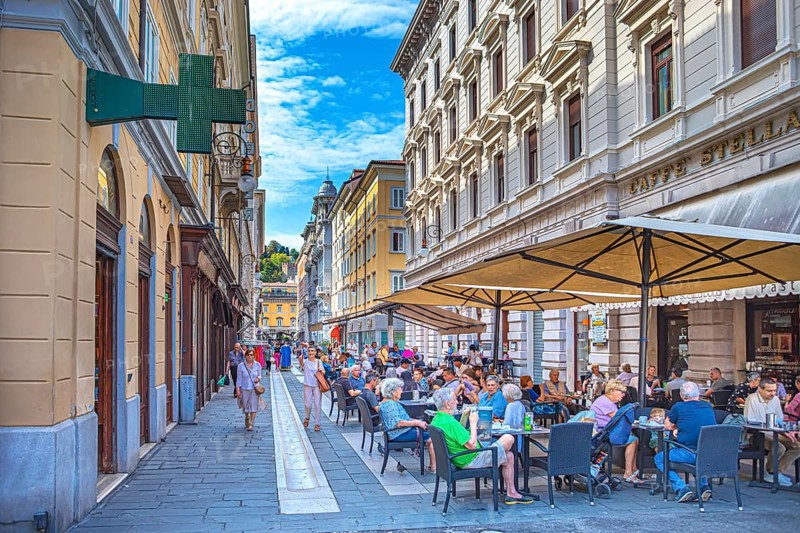 Via Dante Alighieri from Trieste, Friuli-Venezia Giulia, Italy